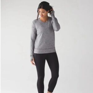 Lululemon rush hour long sleeve frozen fizz size 6